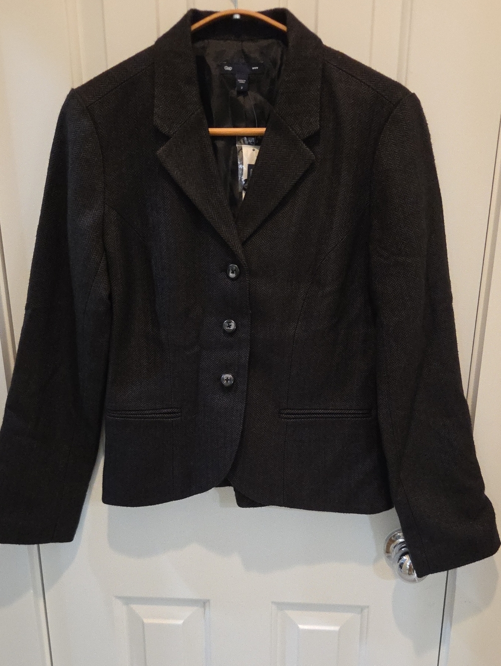GAP Women's Dark Gray Tailored Blazer